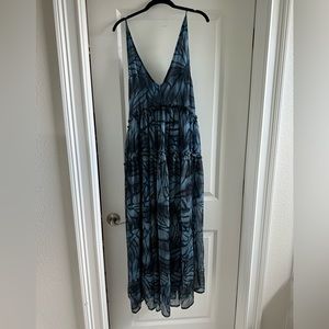 Free People Julianna Maxi Dress in Navy Combo NWT
